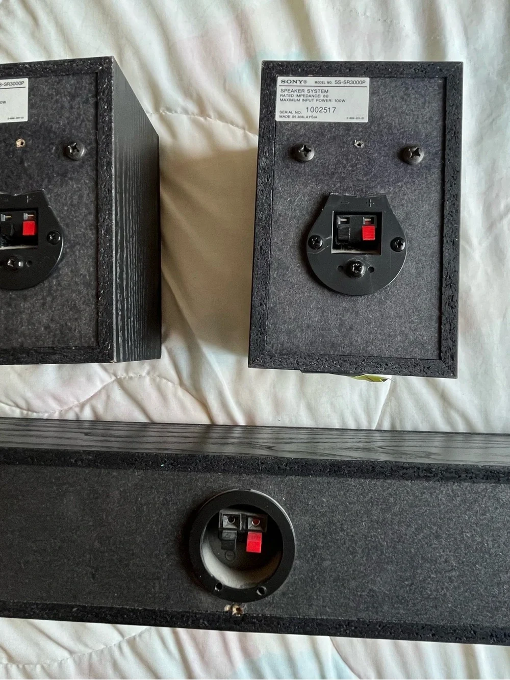 Sony Black 3-Piece Portable Speaker Set